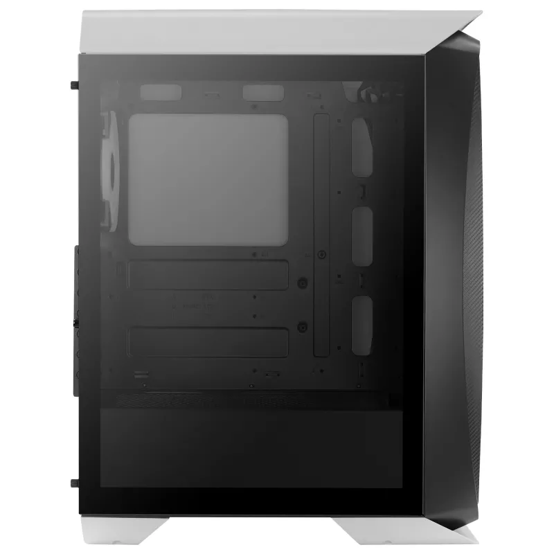 Aerocool AEROONEDUOWHV1 Gaming ATX korpusas 4xARGB ventiliatoriai baltas, Midi Tower, PC, baltas, ATX, micro ATX, Mini-ITX, ABS, SPCC, žaidimams