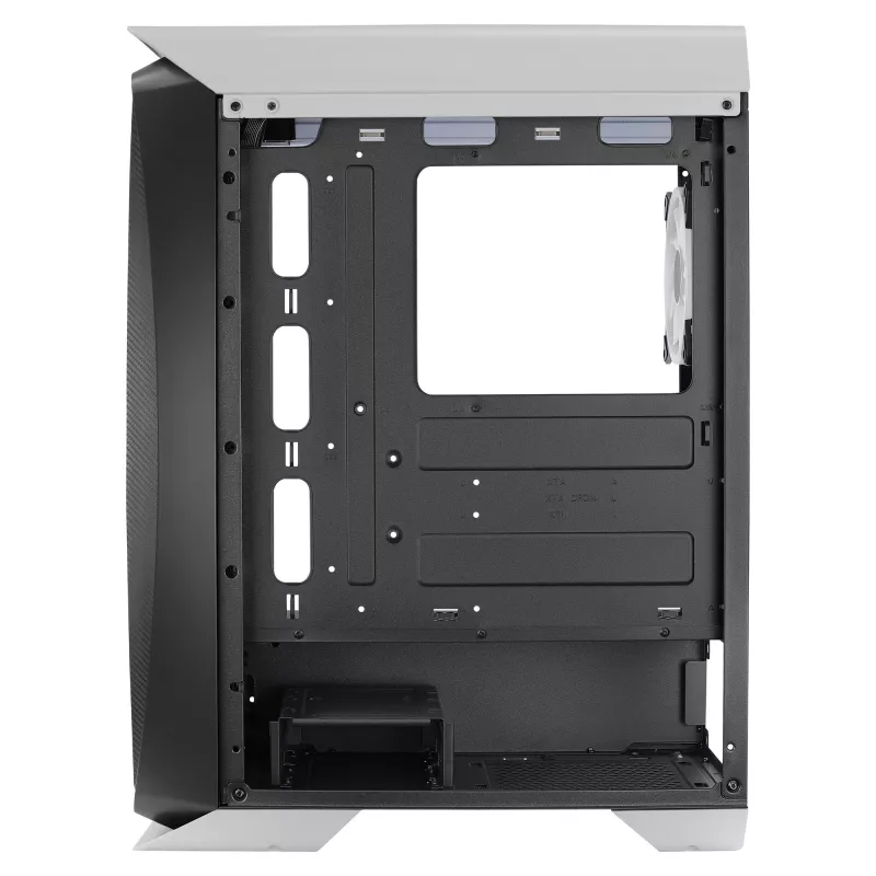 Aerocool AEROONEDUOWHV1 Gaming ATX korpusas 4xARGB ventiliatoriai baltas, Midi Tower, PC, baltas, ATX, micro ATX, Mini-ITX, ABS, SPCC, žaidimams