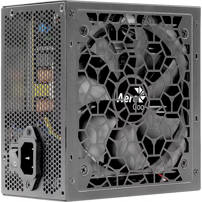 Kompiuterio maitinimo blokas AEROCOOL AEROB750 750W 80 PLUS Bronze Nemodulinis 230V Tylus Juodas