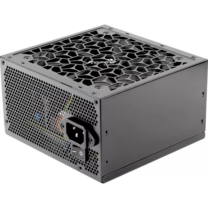 Kompiuterio maitinimo blokas AEROCOOL AEROB750 750W 80 PLUS Bronze Nemodulinis 230V Tylus Juodas