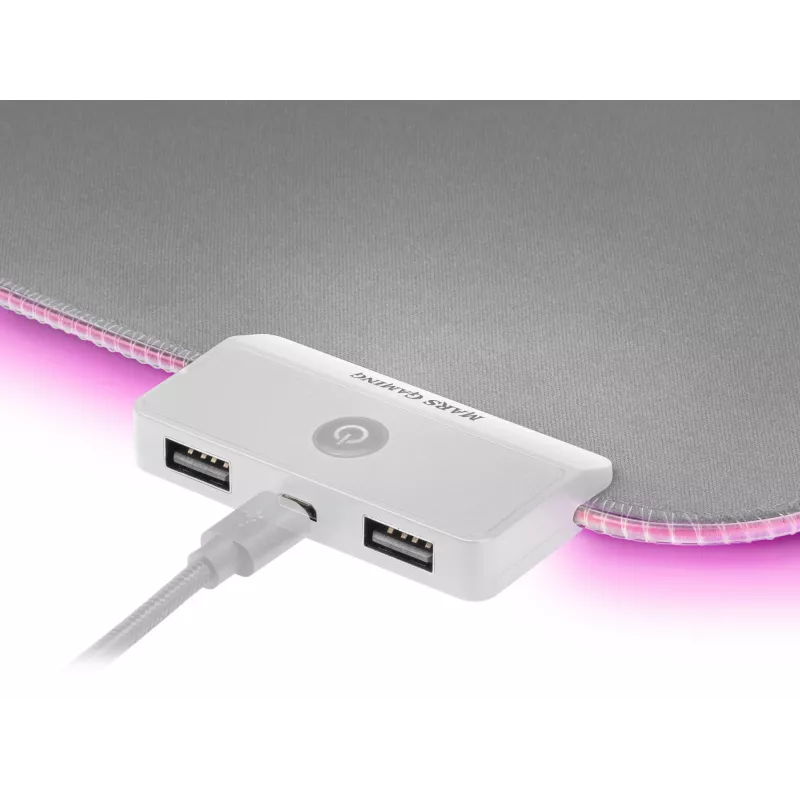 Mars Gaming MMPRGB2S RGB pelėdė XXL sidabrinė