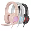 Mars Gaming MH320 ausinės su mikrofonu, laidinės, USB-A, rausvos