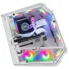 Mars Gaming MC51W Baltas PC Gaming ATX korpusas su dvigubu grūdintu stiklu ir 5x RGB 120mm ventiliatoriais