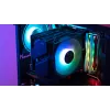 Aerocool Rime 4 Dual procesoriaus aušintuvas 12 cm juodas 2 ventiliatoriai