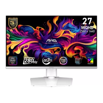 Monitorius MSI MAG 272QPW QD-OLED X28 67,3 cm (26,5 colio) 2560 x 1440 pikselių Wide Quad HD Baltas