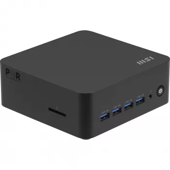 Mini PC barebone MSI Cubi Z AI su AMD Ryzen 7 8845HS — kompaktiška modulinė sistema pasirinktinei atmintinei ir saugyklai