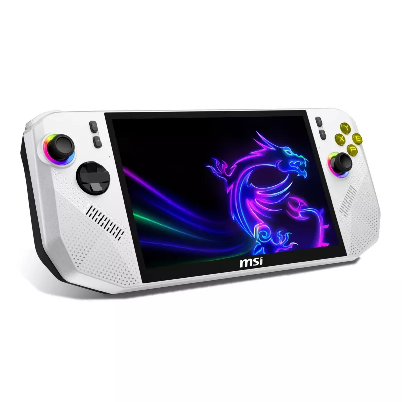 Nešiojama žaidimų konsolė MSI Claw A8 BZ2EM-047NL 20,3 cm (8 colių) 1 TB Liečiamas ekranas Wi-Fi Balta
