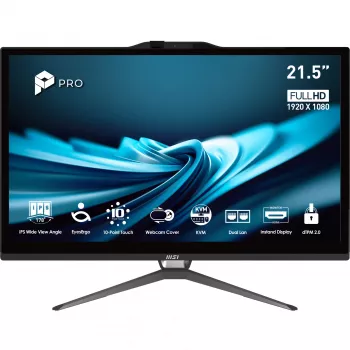 MSI Pro AP222T 14MA-613EU „All-in-One“ kompiuteris su liečiamuoju ekranu, 21,5 colio, Intel Core i3-14100, 8 GB RAM, 512 GB SSD, Windows 11 Home