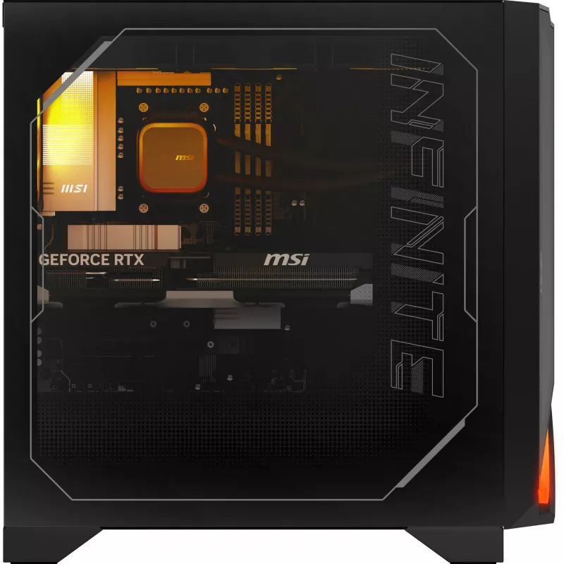 Stalinis kompiuteris MSI MPG Infinite Z3 X3D 9NVRR7-848EU AMD Ryzen™ 7 9800X3D 32 GB DDR5-SDRAM 1 TB SSD NVIDIA GeForce RTX 5070 Ti Windows 11 Home Juodas