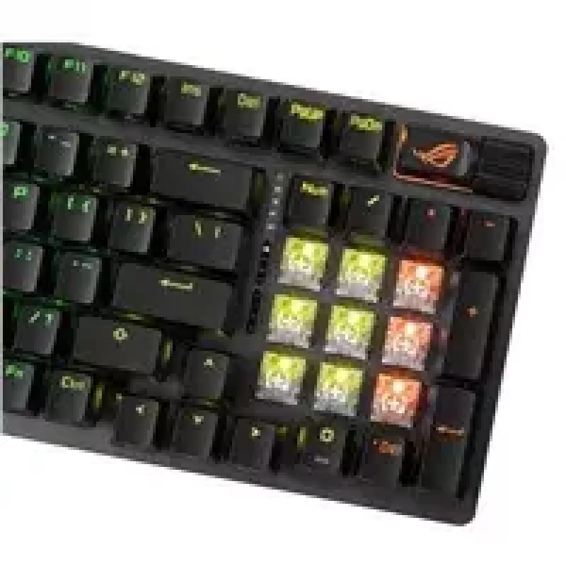 ASUS ROG Strix Scope II 96 Wireless klaviatūra, žaidimų, USB + RF Wireless + Bluetooth, QWERTY US English, juoda