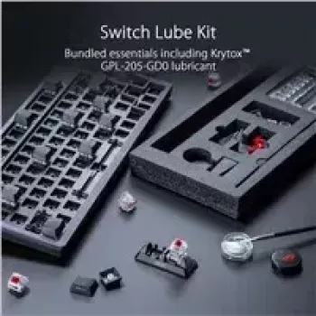 ASUS ROG Azoth klaviatūra žaidimams USB + RF belaidė + Bluetooth balta