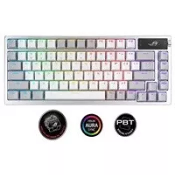 ASUS ROG Azoth klaviatūra žaidimams USB + RF belaidė + Bluetooth balta
