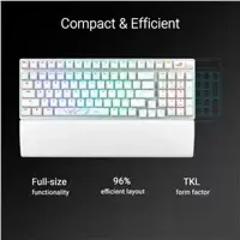 ASUS ROG Strix Scope II 96 WL White klaviatūra mechaninė 96% belaidė RGB PBT US išdėstymas