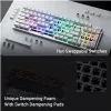 ASUS ROG Strix Scope II 96 WL White klaviatūra mechaninė 96% belaidė RGB PBT US išdėstymas