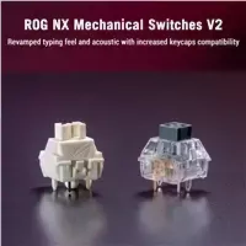 Belaidė mechaninė klaviatūra ASUS ROG Azoth X — US išdėstymas, Bluetooth & RF 2.4GHz, balta