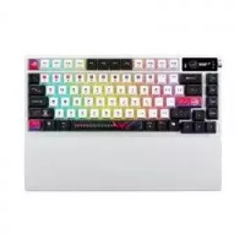 Belaidė mechaninė klaviatūra ASUS ROG Azoth X — US išdėstymas, Bluetooth & RF 2.4GHz, balta