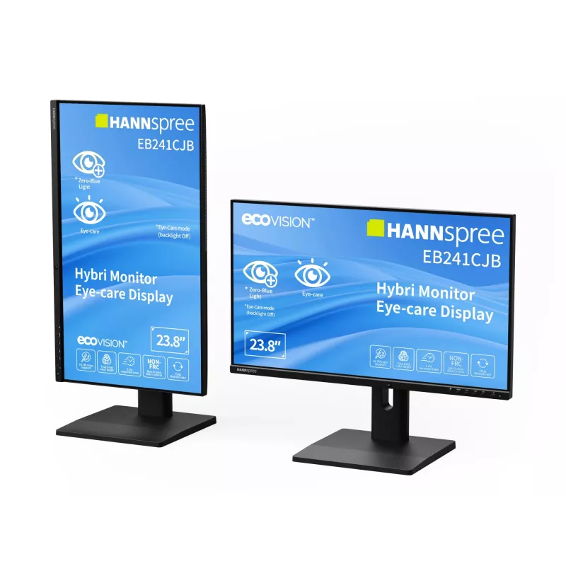Hannspree Hybri Monitor EB241CJB 23,8 colių TLCD monitorius 1920x1080 Full HD juodas