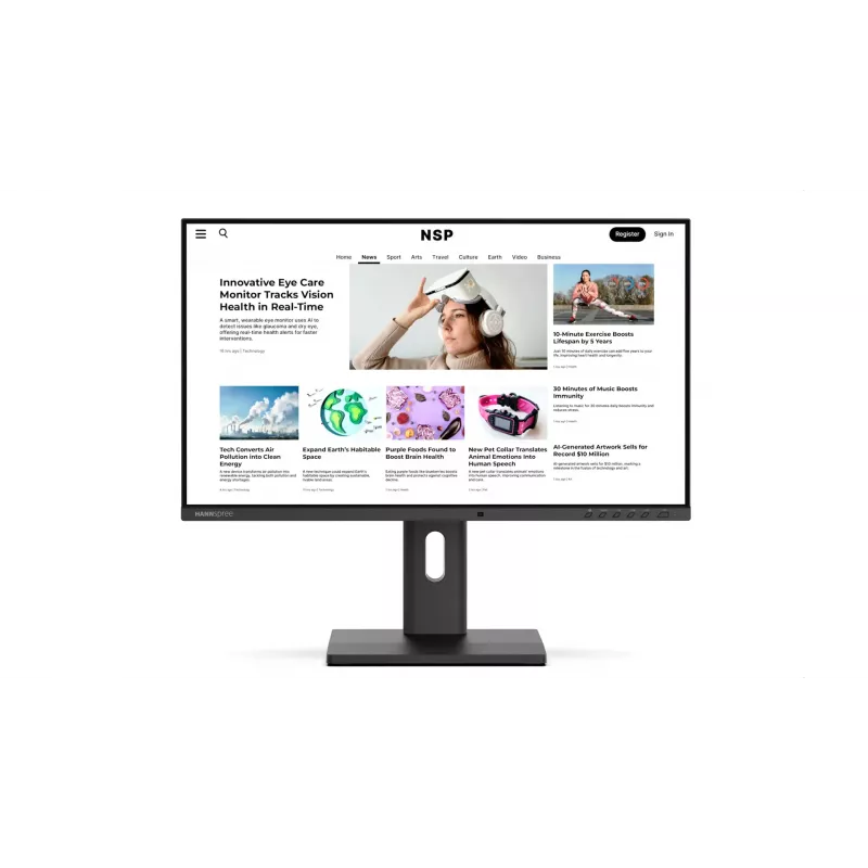 Hannspree Hybri Monitor EB241CJB 23,8 colių TLCD monitorius 1920x1080 Full HD juodas