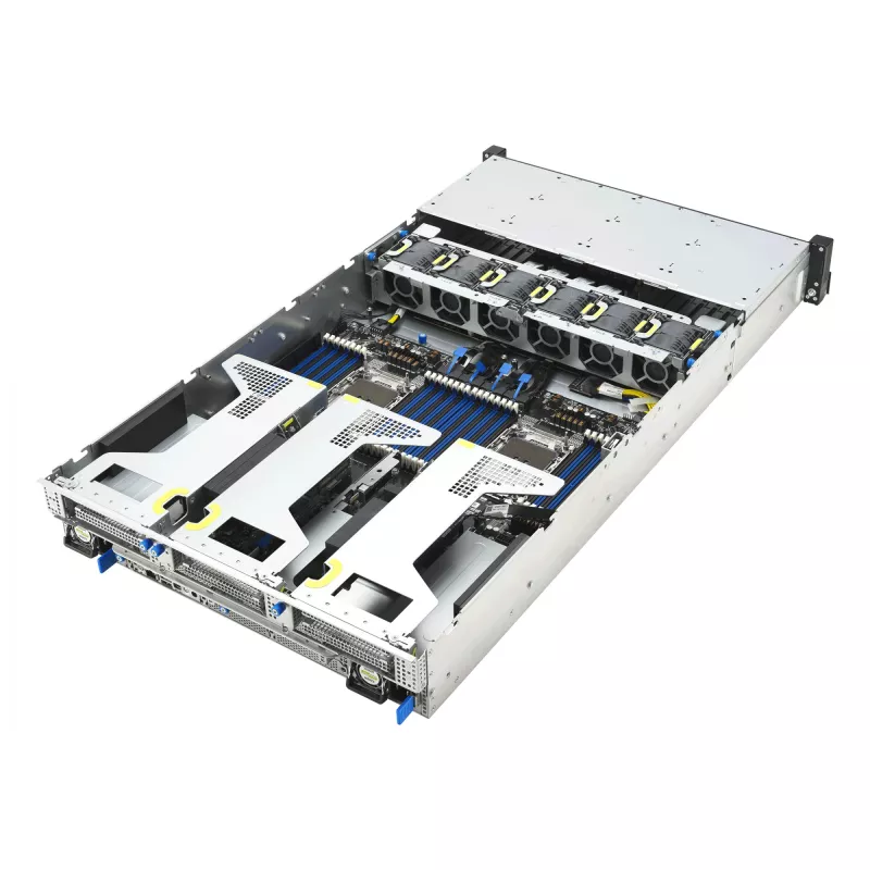 Stovo serveris ASUS RS720-E12-RS8G 3,2 kW perteklinis maitinimo šaltinis, 8 karštai keičiami lizdai