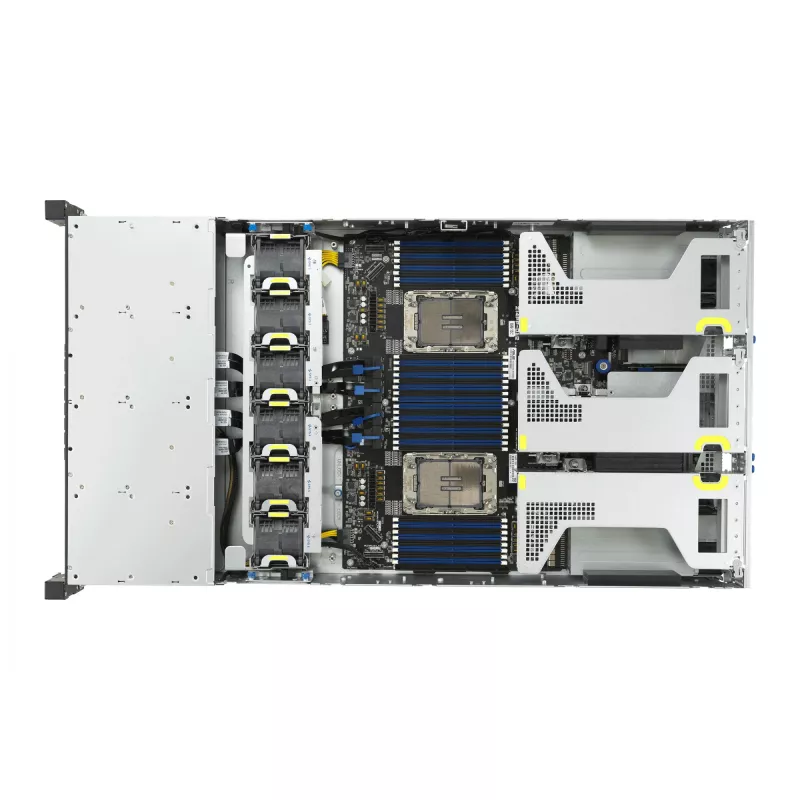 Stovo serveris ASUS RS720-E12-RS8G 3,2 kW perteklinis maitinimo šaltinis, 8 karštai keičiami lizdai