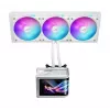 Vandens aušintuvas ASUS ROG Ryuo IV SLC 360 ARGB White Edition – 360 mm radiatorius, 3×120 mm ventiliatoriai, AMOLED ekranas, LGA 1700 palaikymas