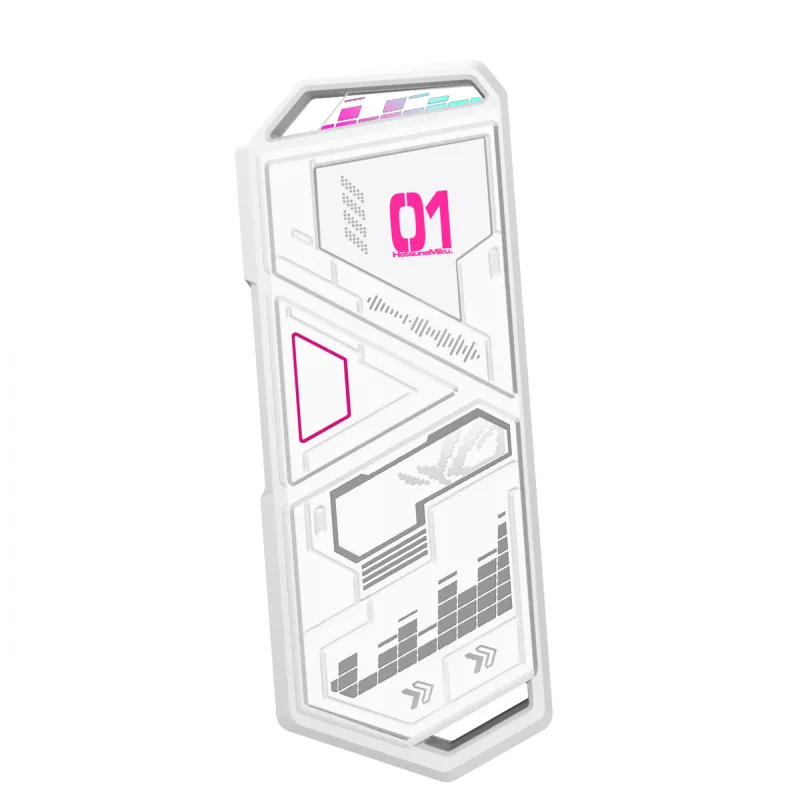SSD korpusas ASUS ROG Strix Arion Hatsune Miku Edition White M.2 PCIe USB Type-C 10 Gbit/s