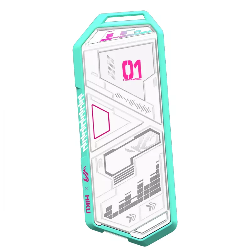 SSD korpusas ASUS ROG Strix Arion Hatsune Miku Edition White M.2 PCIe USB Type-C 10 Gbit/s