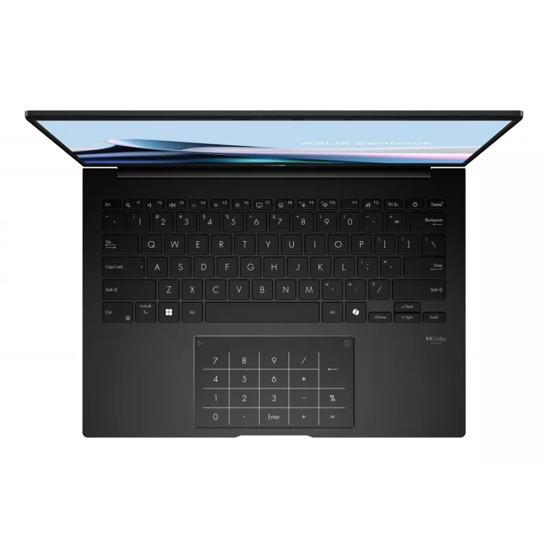 ASUS Zenbook 14 OLED UM3406GA-QD031W Copilot+ PC AMD Ryzen™ AI 7 445 nešiojamas kompiuteris 35,6 cm (14 colių) WUXGA 32 GB LPDDR5x-SDRAM 1 TB SSD Wi-Fi 6E (802.11ax) Windows 11 Home Dutch Black