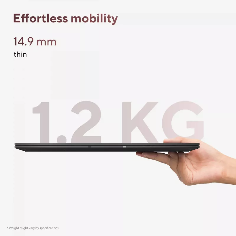 ASUS Zenbook 14 OLED UM3406GA-QD031W Copilot+ PC AMD Ryzen™ AI 7 445 nešiojamas kompiuteris 35,6 cm (14 colių) WUXGA 32 GB LPDDR5x-SDRAM 1 TB SSD Wi-Fi 6E (802.11ax) Windows 11 Home Dutch Black