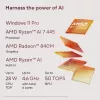 ASUS Zenbook 14 OLED UM3406GA-QD031W Copilot+ PC AMD Ryzen™ AI 7 445 nešiojamas kompiuteris 35,6 cm (14 colių) WUXGA 32 GB LPDDR5x-SDRAM 1 TB SSD Wi-Fi 6E (802.11ax) Windows 11 Home Dutch Black