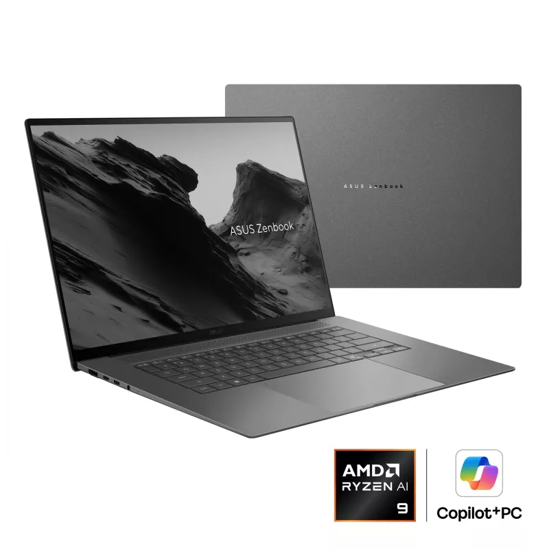 Nešiojamas kompiuteris ASUS Zenbook S16 UM5606GA-SS180W Copilot+ PC AMD Ryzen AI 9 465 40,6 cm (16 colių) 3K 32 GB LPDDR5x-SDRAM 1 TB SSD Wi-Fi 7 (802.11be) Windows 11 Home Dutch Grey
