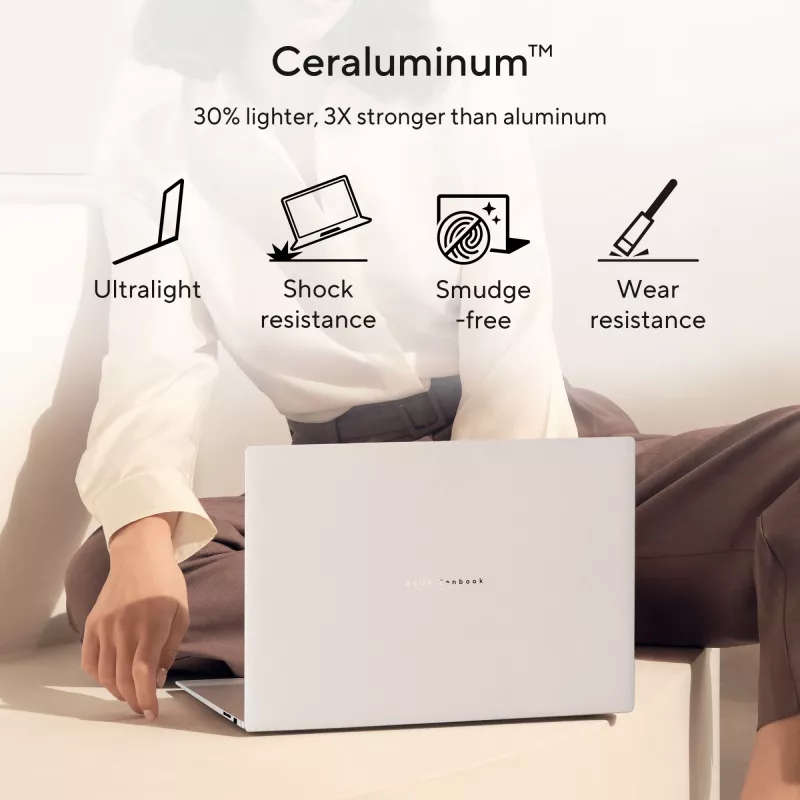 Nešiojamas kompiuteris ASUS Zenbook S16 UM5606GA-SS180W Copilot+ PC AMD Ryzen AI 9 465 40,6 cm (16 colių) 3K 32 GB LPDDR5x-SDRAM 1 TB SSD Wi-Fi 7 (802.11be) Windows 11 Home Dutch Grey