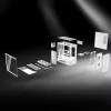 COUGAR CFV235 Vision Midi Tower PC korpusas — ARGB, 9.16 colio (23,3 cm) LCD 1920×462, tinklelis, priekyje 2×160 mm, gale 1×120 mm, juodas