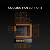 COUGAR CFV235 Vision Midi Tower PC korpusas — ARGB, 9.16 colio (23,3 cm) LCD 1920×462, tinklelis, priekyje 2×160 mm, gale 1×120 mm, juodas