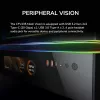 COUGAR CFV235 Vision Midi Tower PC korpusas — ARGB, 9.16 colio (23,3 cm) LCD 1920×462, tinklelis, priekyje 2×160 mm, gale 1×120 mm, juodas