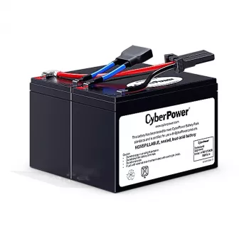 Pakeitimo UPS baterijų blokas CYBERPOWER RBP0014 – sandarus švino rūgšties (VRLA) 24 V, 2 baterijos, 4,09 kg, juodas