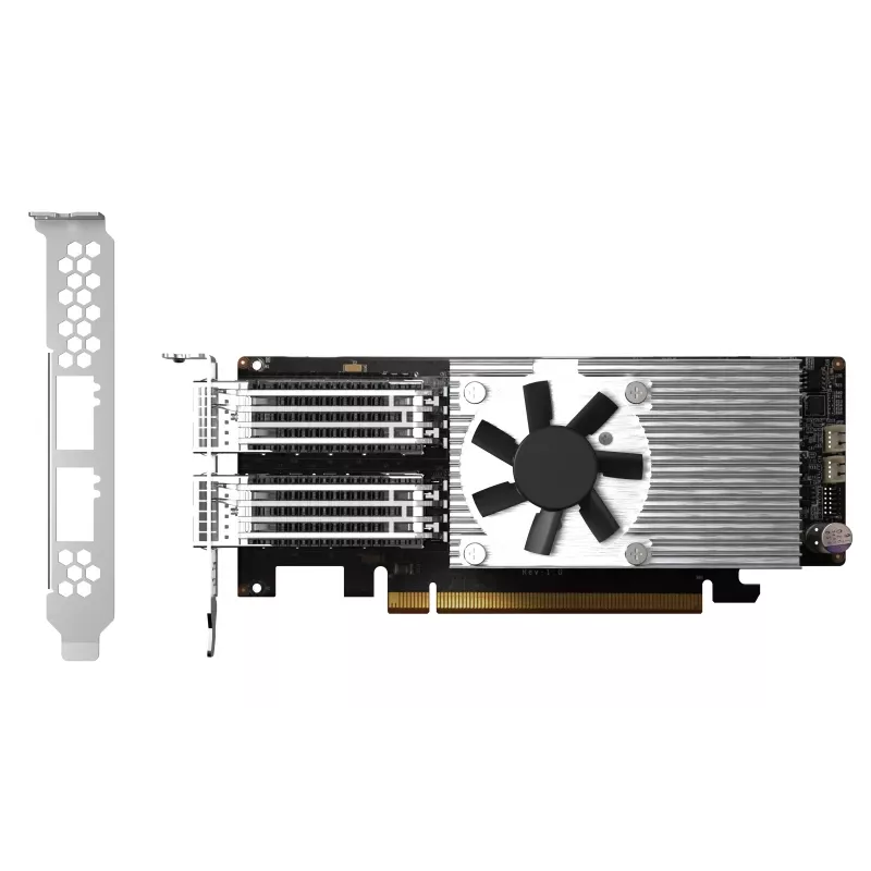 QNAP QXG-100G2SF-E810 tinklo plokštė, vidinė, 100 GbE, 2 prievadai, SFP28, PCIe 4.0