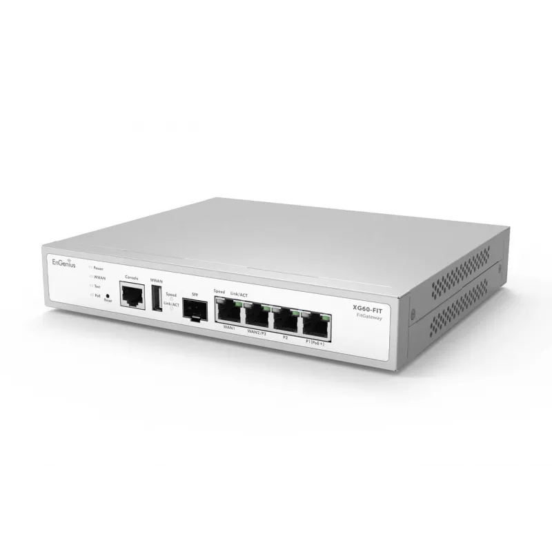 EnGenius FitXpress valdomas šliuzas 2 x GbE LAN ir 2 x GbE WAN bei 1 SFP prievadas