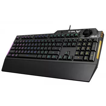 ASUS TUF Gaming K1 klaviatūra USB Juoda Full-size RGB LED