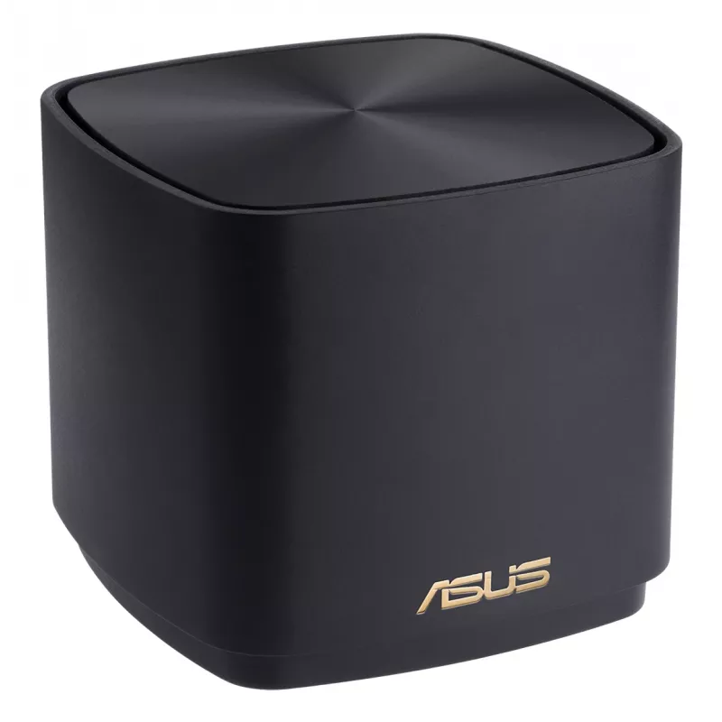 ASUS ZenWiFi Mini XD4 triju dažnių juostų (2,4 GHz / 5 GHz / 5 GHz) Wi-Fi 6 (802.11ax) maršrutizatorius, juodas, 2 vnt.