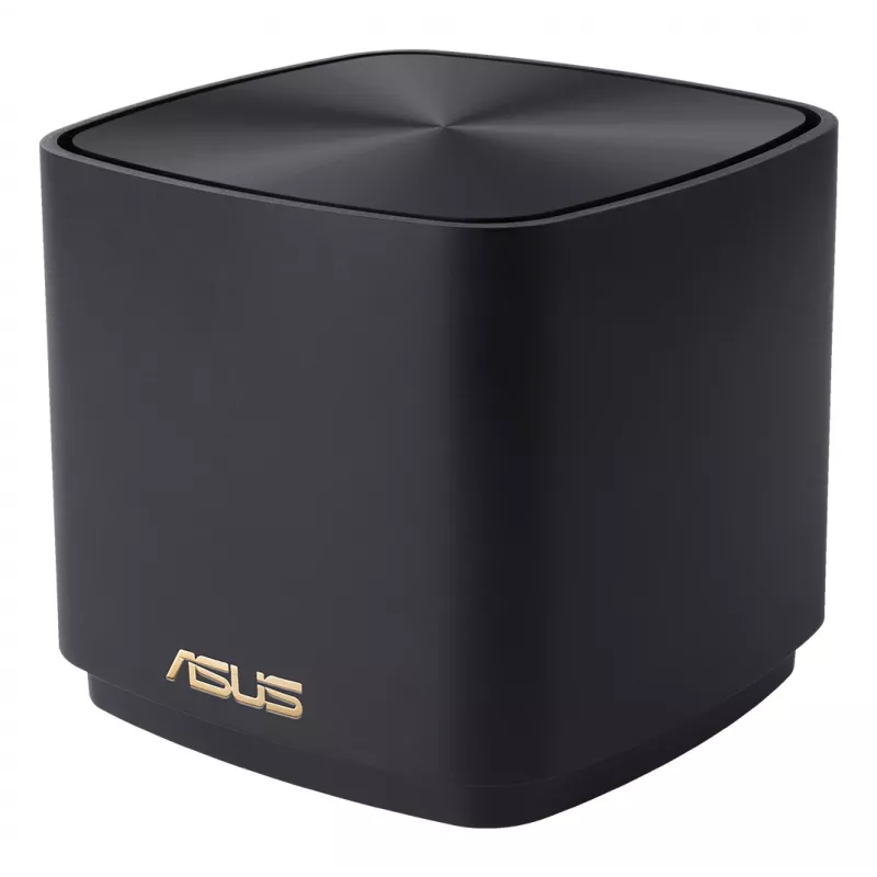 ASUS ZenWiFi Mini XD4 triju dažnių juostų (2,4 GHz / 5 GHz / 5 GHz) Wi-Fi 6 (802.11ax) maršrutizatorius, juodas, 2 vnt.