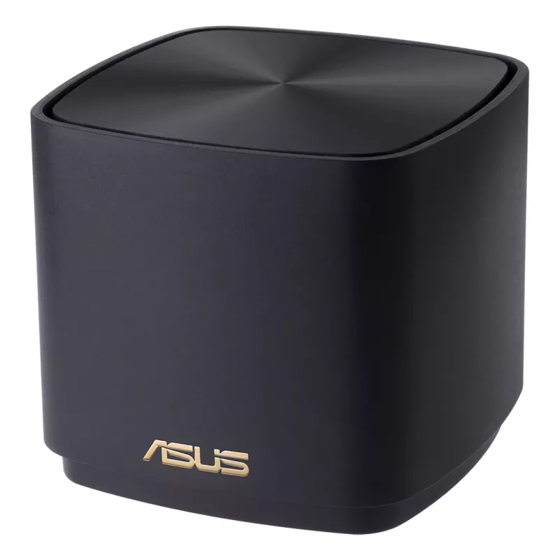 ASUS ZenWiFi Mini XD4 triju dažnių juostų (2,4 GHz / 5 GHz / 5 GHz) Wi-Fi 6 (802.11ax) maršrutizatorius, juodas, 2 vnt.
