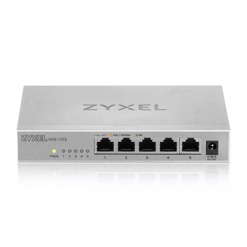 Zyxel MG-105 Nevaldomas 2.5G Ethernet (100/1000/2500) Plieninis