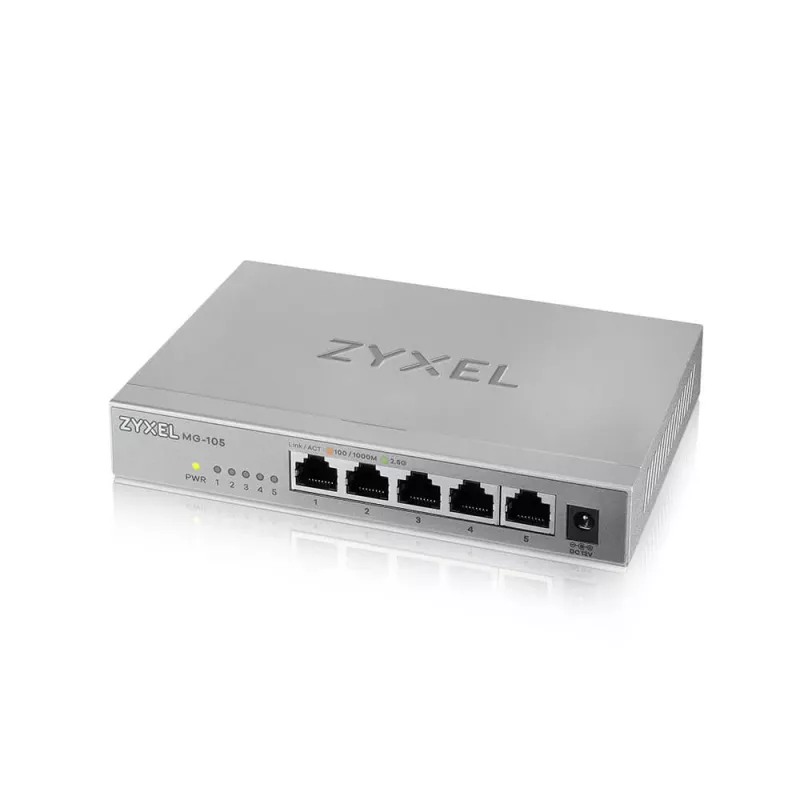 Zyxel MG-105 Nevaldomas 2.5G Ethernet (100/1000/2500) Plieninis