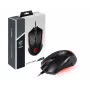 MSI CLUTCH GM08 Optinė žaidimų pelė • 4200 DPI optinis jutiklis, 6 programuojami mygtukai, simetriškas dizainas, patvarūs jungikliai (10+ mln. paspaudimų), reguliuojamas svoris, raudonas LED
