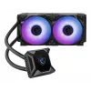 MSI MPG CORELIQUID K240 skysčio aušintuvas procesoriui, 240 mm radiatorius, 2,4 colio LCD ekranas, 3x 120 mm ARGB PWM ventiliatorius, centrinis, palaiko Intel ir AMD platformas, aušinamas ASETEK