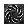MSI MEG SILENT GALE P12 tylus ventiliatorius 120mm, PWM, subalansuotas statinis slėgis, LCP mentės, HDB guolis, antivibraciniai pagalvėlės, 300mm kabelis