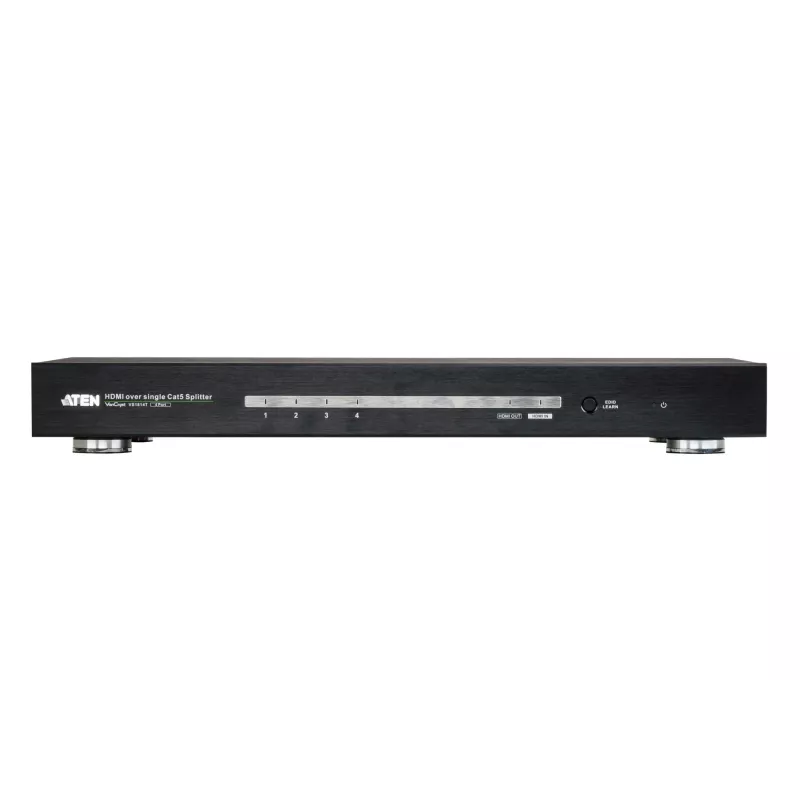 ATEN VS1814T 4 prievadų HDMI HDBaseT skirstytuvas per vieną CAT5e/6 kabelį / 4K / RS232