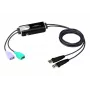KM jungiklis ATEN 2 prievadų USB Boundless Cable CS62KM