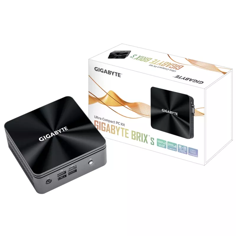 GIGABYTE GB-BRi5H-10210(E) UCFF Juoda i5-10210U 1.6 GHz